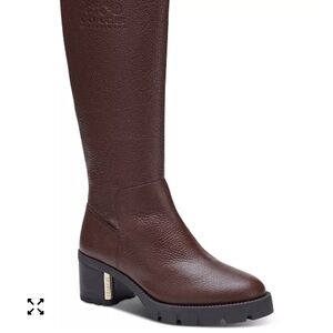 Coach Rich Brown Leather Heeled Boots